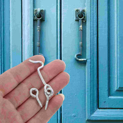 Door Hook and Eye Gate Latch Safety Hooks Latches Catch Cabin Catches for Doors