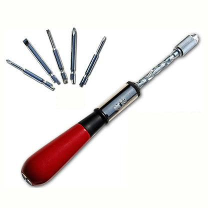 Push Pull Ratchet Screwdriver Set 6 in 1 Screw Driver Bit Multifunctional Tools