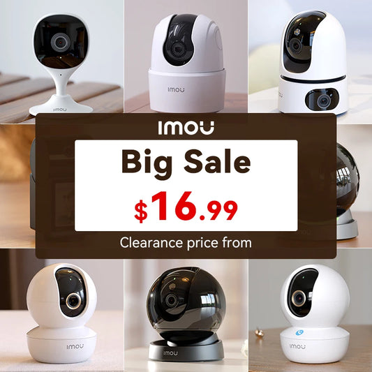 IMOU Indoor Camera 360° PTZ WiFi Camera CCTV Surveillance Camera Auto Tracking Security Camera Family Pet Baby Monitor