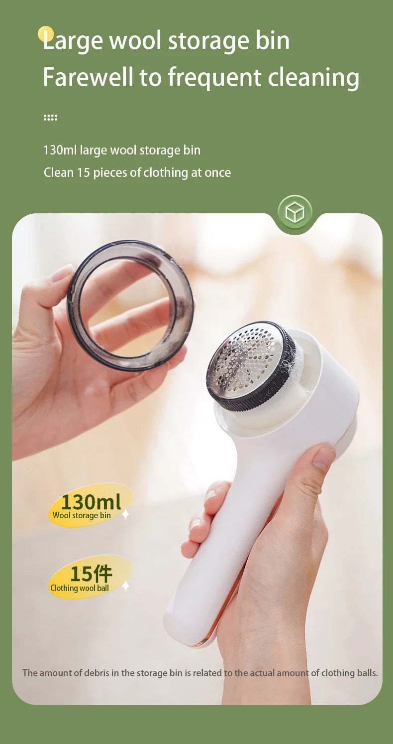 Lint Remover For Clothing Hair Ball Trimmer Fuzz Pellets Clothes Sweater Fabric Shaver with LED Digital Electric Fluff Lint Remo