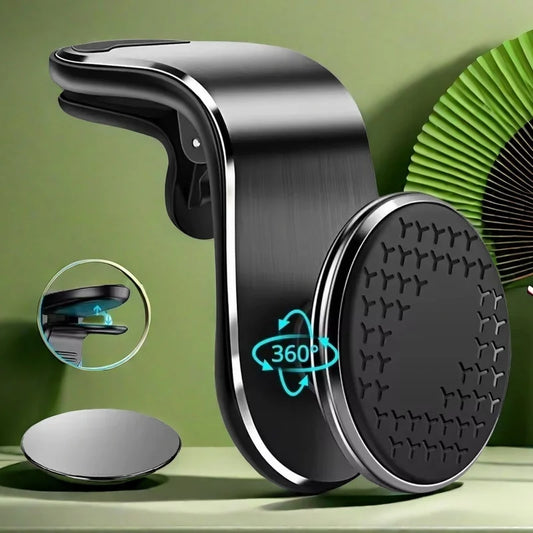 Magnetic Car Phone Holder Stand Air Vent Magnet Car Mount GPS Smartphone Mobile Support In Car  Multi-function Rotation Braccket