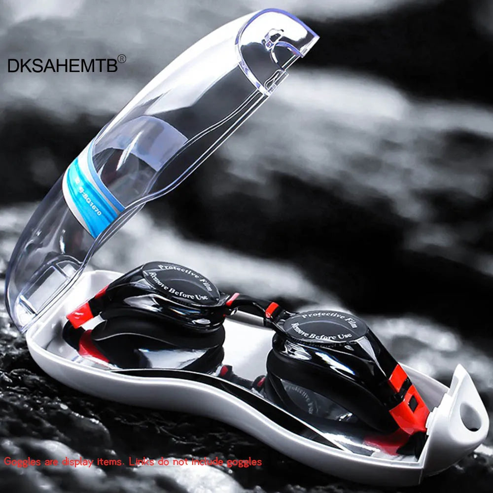 Swimming Glasses Cover Transparent Portable Rotary Switch Lightweight Swimming Glasses cover Swimming Glasses Box Drainage