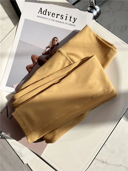 No need wear Underware Yoga Sport Pant Fitness Workout Tights and Soft Women High Waist Running Gym Leggings