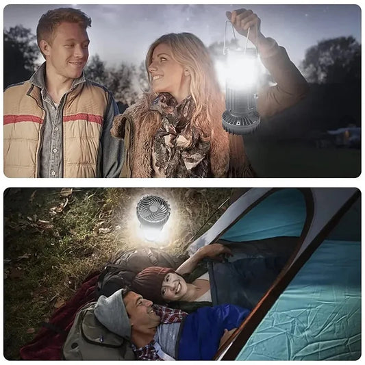 Camping, outdoor charging, horse light, solar fan, multifunctional emergency light, hanging lantern, emergency tent