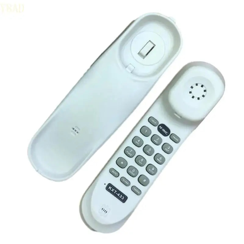 Y8AD KXT-433 Corded Telephone English Small Wall Mountable Phones Last Number Rerdial
