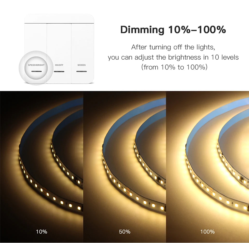 Smart WS2811 IC LED Strip Light Horse Running Chasing Effect Individual Pixel LED Addressable Control With Remote Panel Switch