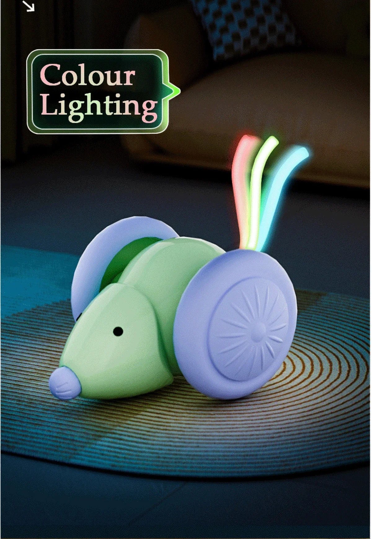 Nteractive Cat Toys For Indoor Cats With Upgraded Rechargeable Control Smart Automatic Moving Cat Toys Kitten Toys