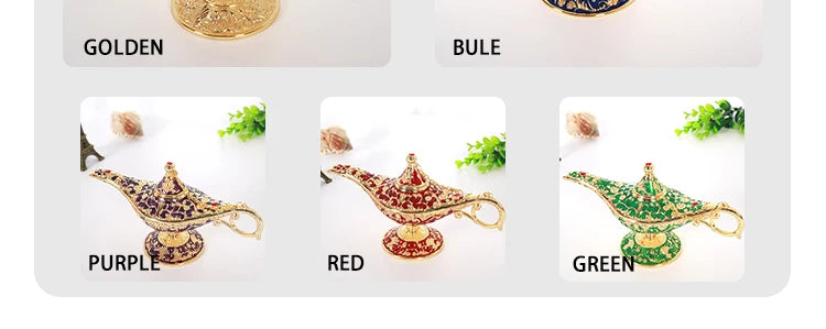Aladdin Lamp Decorative Ornament Large European Retro Home Decoration Metal Decoration Crafts Holiday Gift