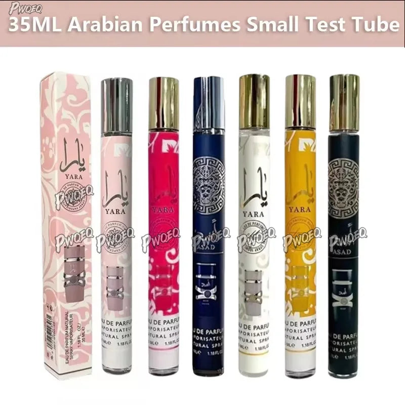 35ml Arabian Perfumes Lasting Fragrance Spray Floral Scent Eau De Parfum Cologne Deodorants High Quality Gifts Small Test Tube