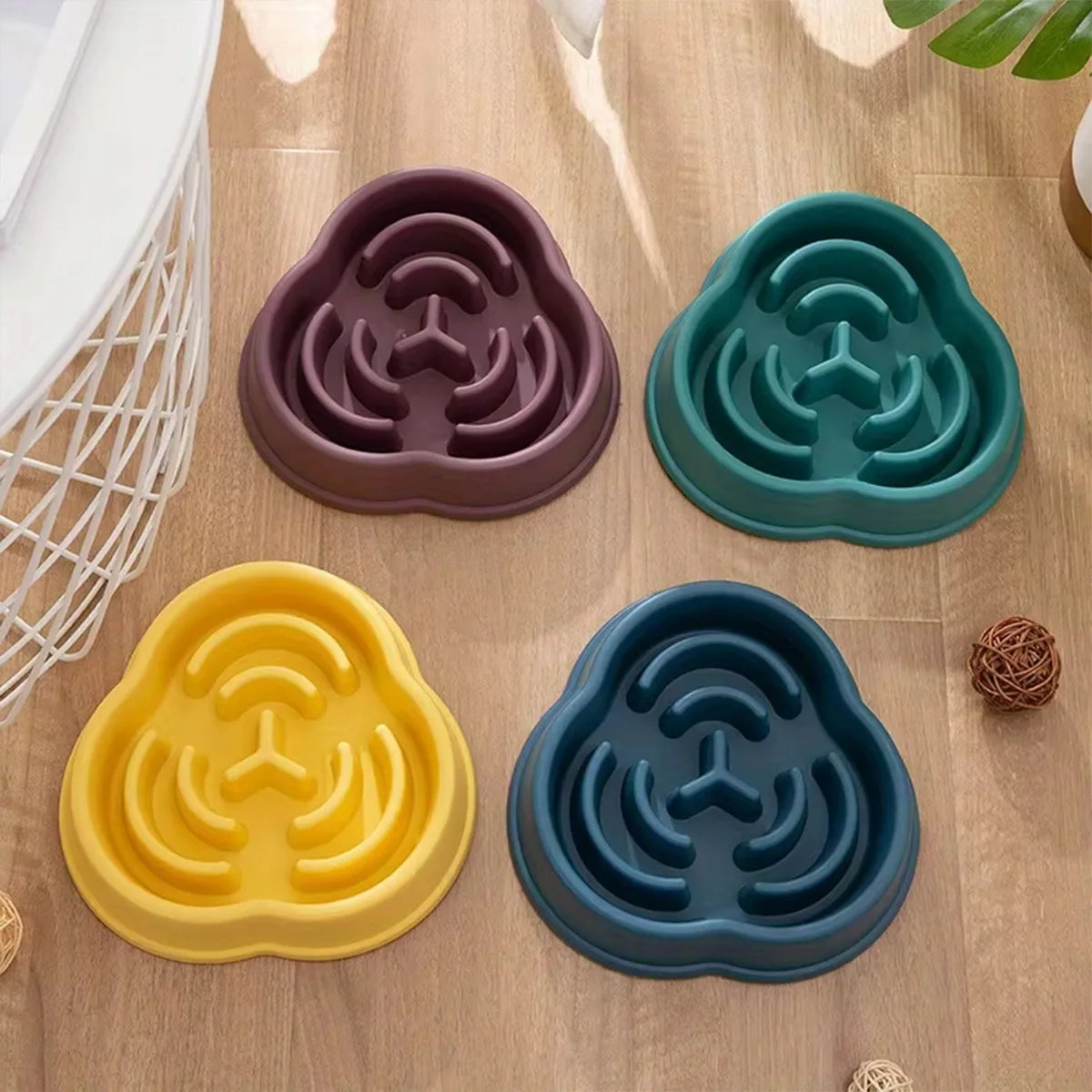 Pet Slow Feeder Bowl Durable Non-Slip Anti Choking Dog Bowl For Digestive Health & Bloat Reduction For Large Medium Small Dogs