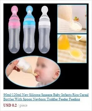 Baby Silicone Soft Spoon Training Feeding Spoons for Children kids  Infants Temperature Sensing