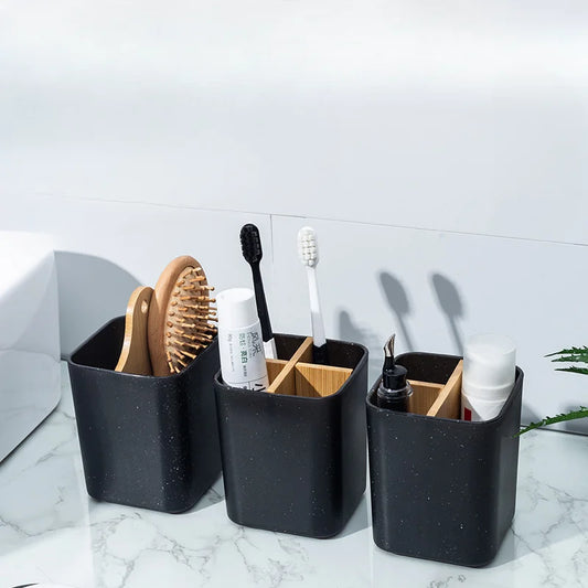 Bathroom toothbrush holder Plastic storage box Bathroom accessories bathroom accessories  brush holder  toothbrush holder