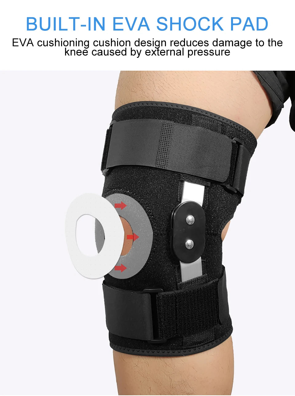 1Pcs Orthopedic Knee Pad Knee Brace Support Joint Pain Relif Patella Protector Adjustable Sport Kneepad Guard Meniscus Ligament