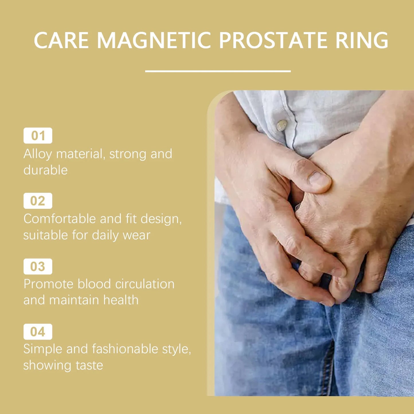 Prostate Ring Soothes And Improves Circulation, Enhances Function And Promotes Health. Health Ring