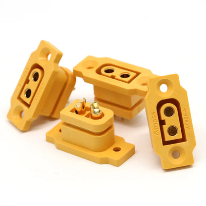 5pc Amass XT60E-F Female Plug Large Current Gold/Brass Ni Plated Connector Power Battery Connecting Adapter for RC Model