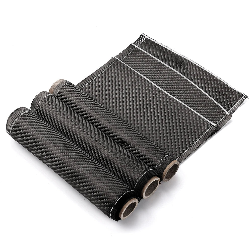 3K 200gsm0.2mm 30/60/150/300cm Thickness Carbon Fiber Cloth Plain Carbon Fabric For Commercial Car Part Sport Equipment