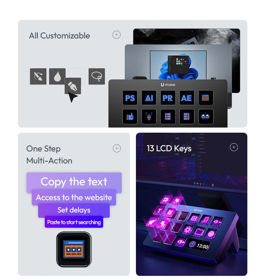 Ulanzi DD02 For Live Streaming Tool Video Mixer Video Switcher 4 CH HDMI Streaming 4K HD Screen For YUY2 MJPEG Capture Format