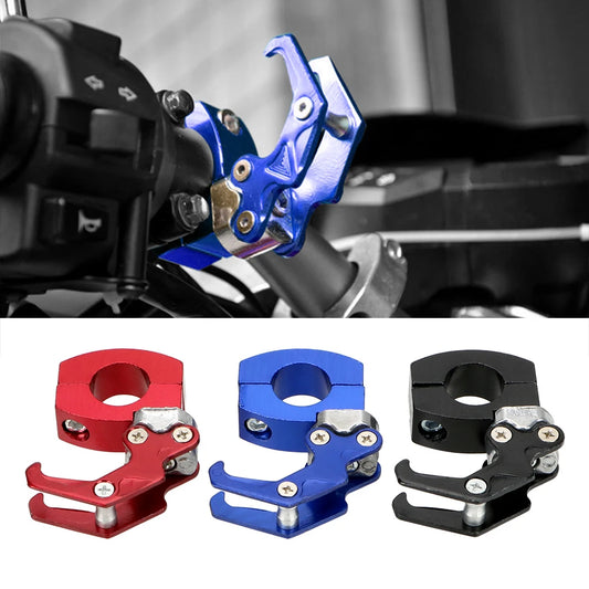 Helmet Claw Hook Motorcycle Holder For Bike bicycle Storage Bag Aluminum Clips Luggage Hanger Moto Fasteners On Handlebar 22mm