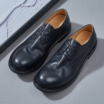 Soft Leather Mens Dress Shoes Luxury Genuine Leather 2025 Summer New Fashion Comfortable Handmade Designer Casual Business Shoes
