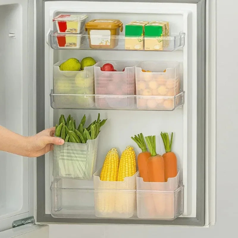 Wholesale Refrigerator Storage Boxes Kitchen Fruit Vegetable Fresh-keeping Box Fridge Side Door Container Organizer Accessories