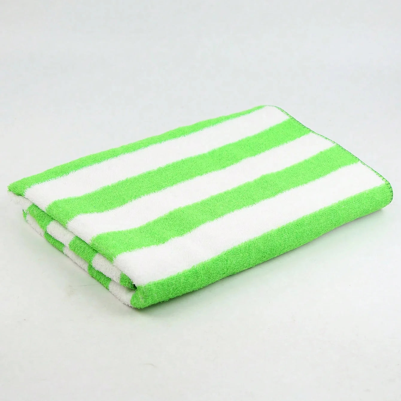 Blue White Striped Beach Towel - Quick-Dry Absorbent Polyester for Beach & Pool, Soft & Lightweight