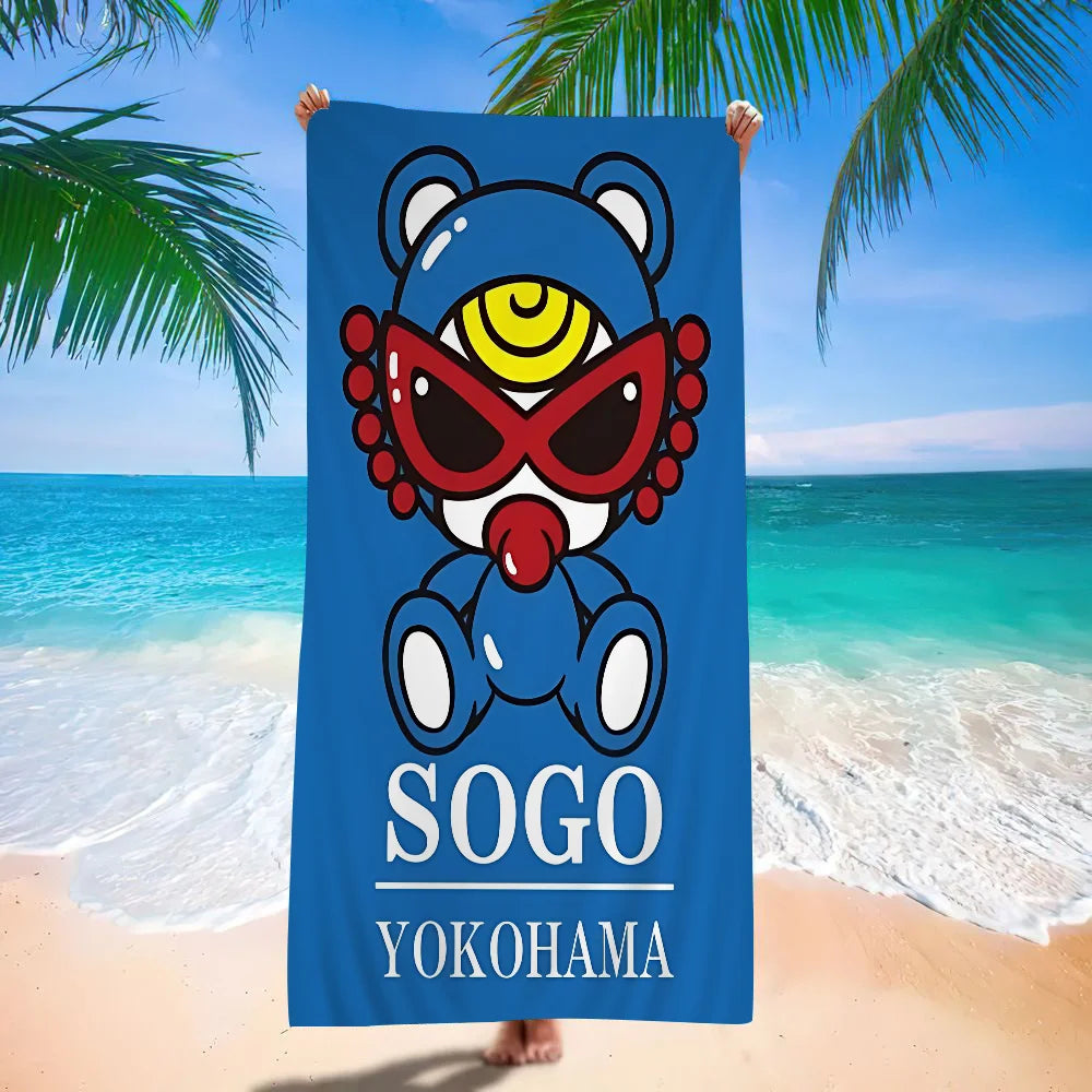 Japan Fashion H-Hysteric M-Mini Cartoon Beach Towel Cute Kawaii Room Decor Bath Girls Children Hand Towels For Bathroom Shower