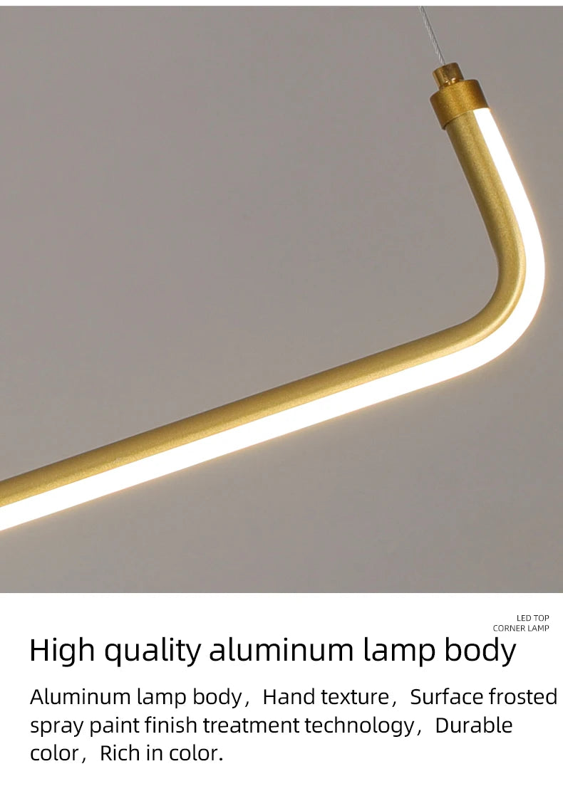 Modern Chandeliers Aluminum Dining Room LED Pendant Lamps Home Décor Bedroom Study Living RoomLighting Fixtures