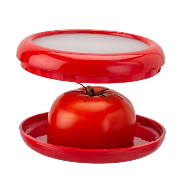 1/4PCS Reusable Food Saver Box Half Cut Fruit Freshing Retractable Film Storage Container Fruit Preservation Seal Cover Kitchen