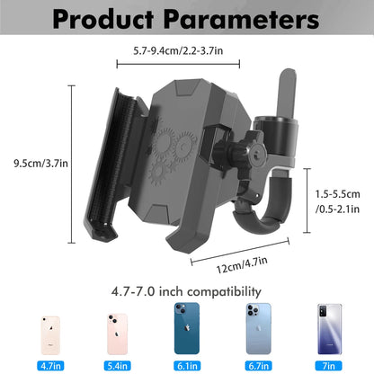 2025 New Universal Cell Phone Clamp for Stroller Phone Holder Shopping Cart Phone Holder Golf Cart Phone Holder Bike Phone Mount