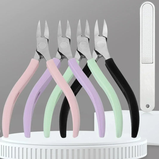 Stainless Steel Cuticle Nipper Professional Remover Scissors Finger Care Manicure Nail Clipper Dead Skin Tools Gold and Sliver