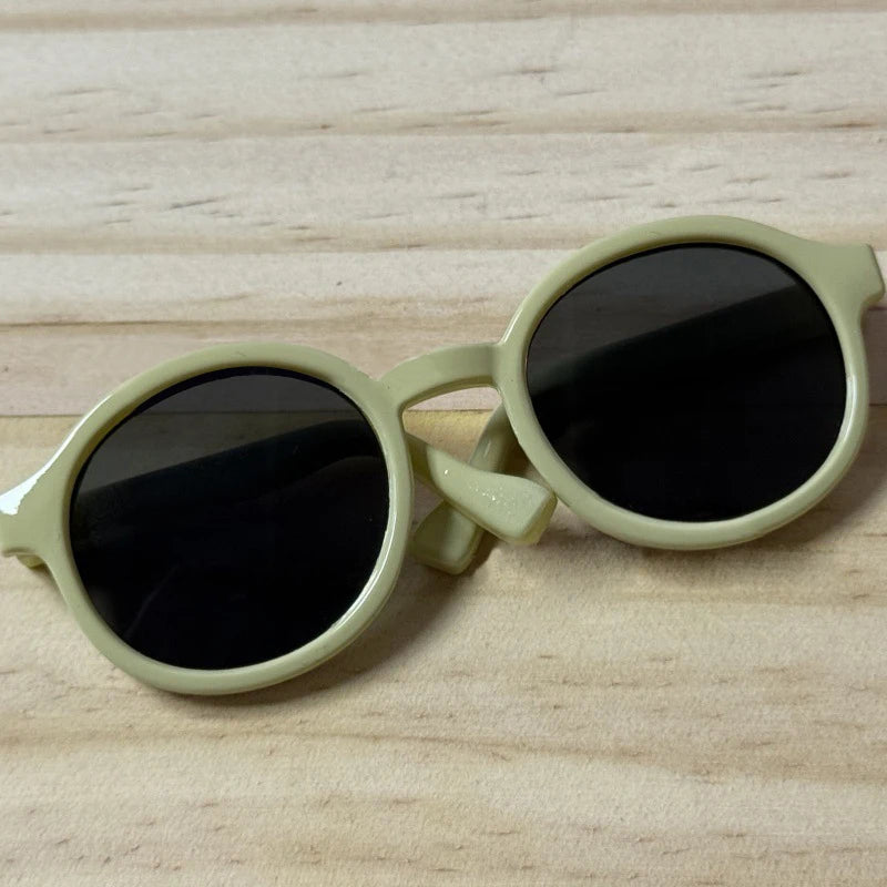 LABUBU 17cm Doll 6.5cm Transparent Glasses Stylish Sunglasses for 1/8 -1/4 BJD Doll Accessories