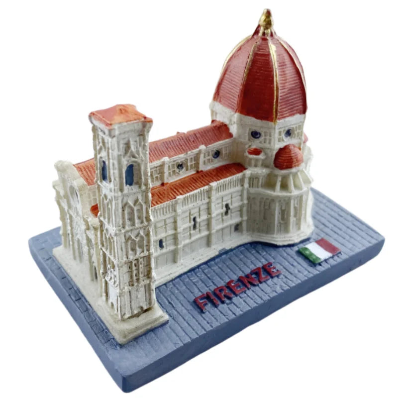 Florence Cathedral Italy Resin Handicraft Souvenirs Desktop Ornament Indoor Table Buildings Home Decoration Collection Gift