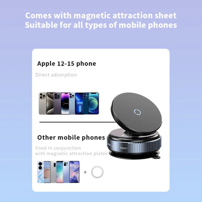 Car Phone Holder Magnetic Mount 360° Rotating Vacuum Adsorption Strong Magnet For iPhone 12 13 14 15 Pro Max