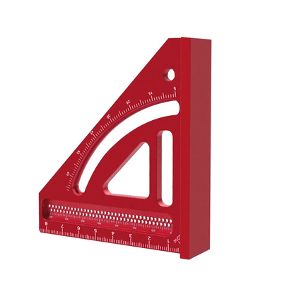 Multi Angle Measuring Ruler,Woodworking Square Protractor,Aluminum Miter Triangle Ruler,Precision Layout Measuring Tool-AT64