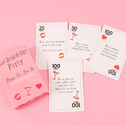 52 Sheets Bachelorette Party Truth or Dare Activity Card Bride Groom Party Girl Hen Party Out Night Games Card Party Decorations