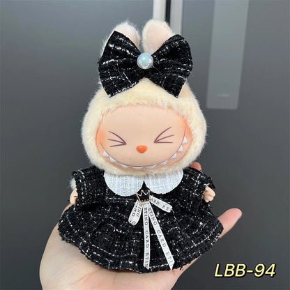 Labubu 17cm Doll Clothing Set Accessories Labubu V1 V2 Small Fragrant Style Series Clothing Set