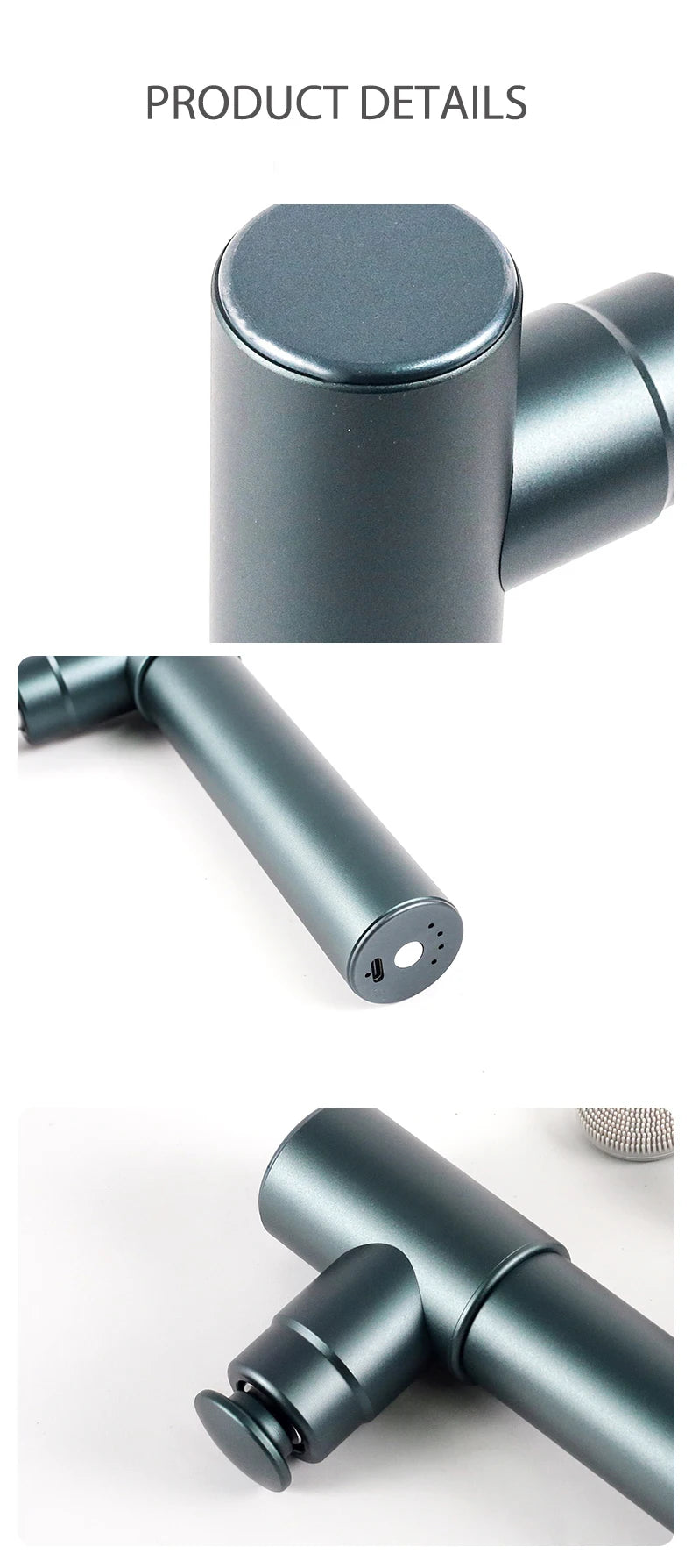 Mini Massager Gun 4 Heads Portable for Fascia Gun Body Back Muscle Recovery Athletes Home Gym Deep Tissue Relaxation Handheld