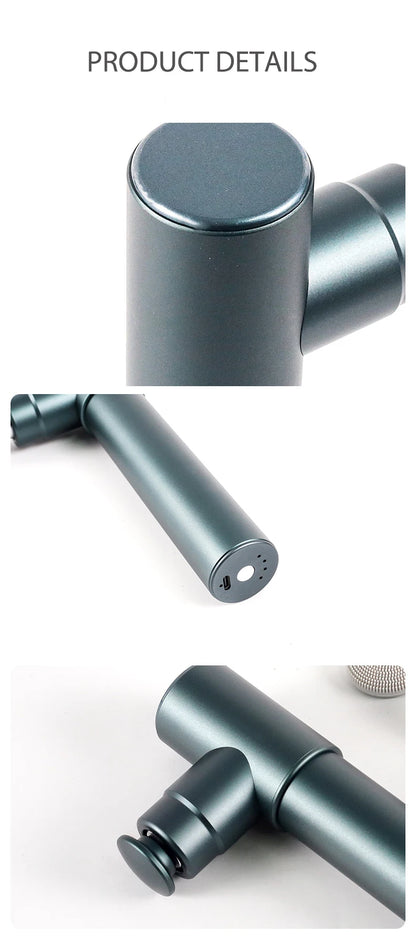 Mini Massager Gun 4 Heads Portable for Fascia Gun Body Back Muscle Recovery Athletes Home Gym Deep Tissue Relaxation Handheld
