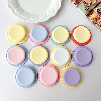 Magnetic Phone Grip Tok Folding Phone Stand Desktop Magsafe Phone Socket Solid Color Bracket INS Phone Holder