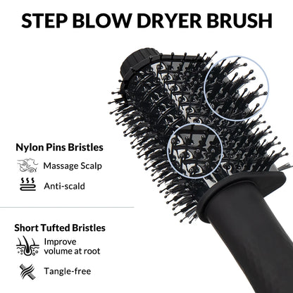 One Step Hair Dryer and Volumizer 1000W Rotating Hot Air Brush Professional Blow Dryer Comb Brush Electric Ion Blow Dryer Brush