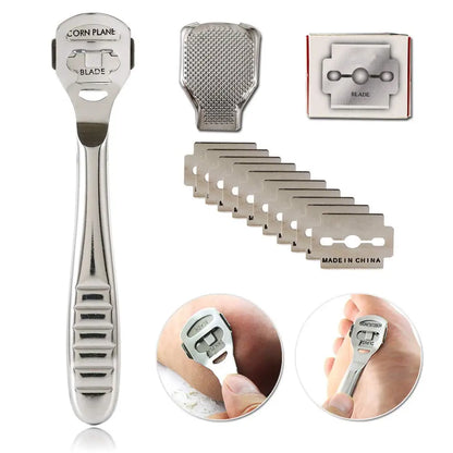 Pedicure knife dead skin planer stainless steel foot planer foot scraper pedicure planer foot skin scraper tool