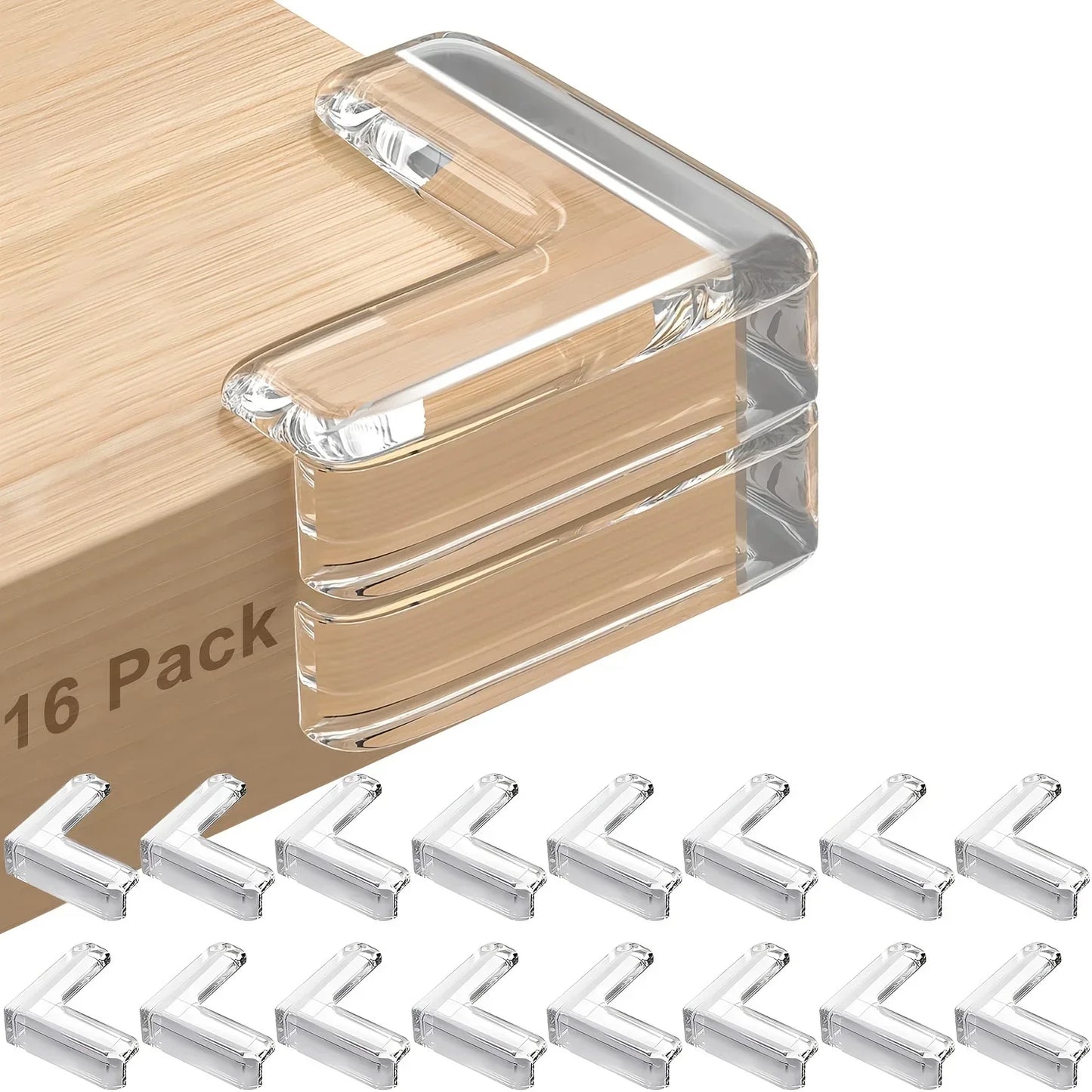 Furniture corner protector, corner and edge safety protection pad, transparent protection, used for corner furniture (L-shaped)