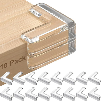 Furniture corner protector, corner and edge safety protection pad, transparent protection, used for corner furniture (L-shaped)
