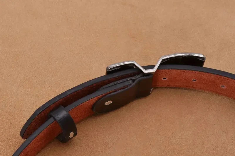 Men's Business Belt Smooth Buckle Leisure Belt Jeans Belt Suit Pants Belt