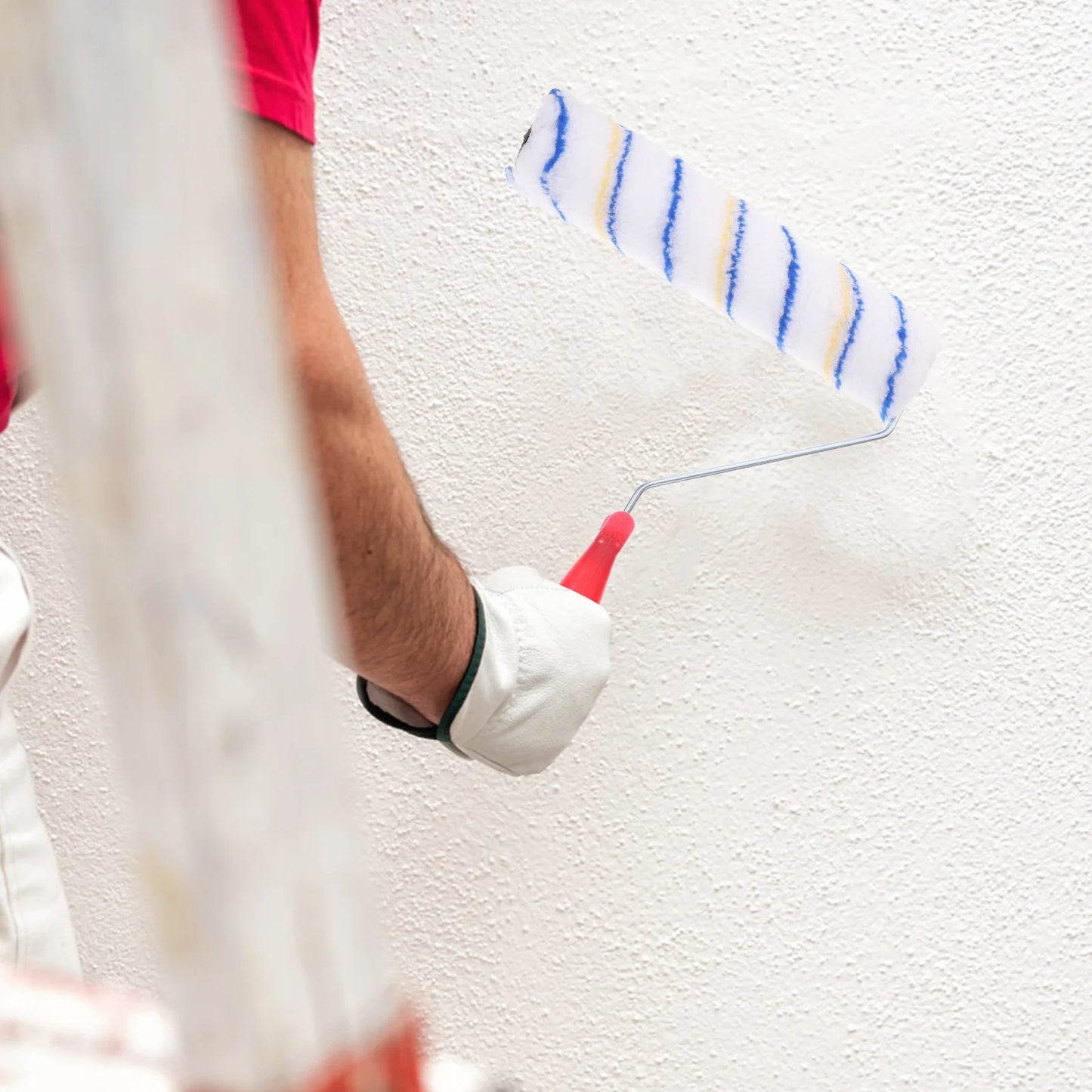 2Pcs Roller Paint Brushes Handheld Wall Painting Tools Reusable Smooth Finish Coverage Decorative Rollers Paint Rollers