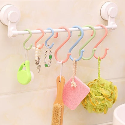 Plastic Multipurpose Portable S Shape Hanging Hooks 4Pcs/8Pcs Kitchen Home Organizer Clothing Rack Baby Stroller Hanger
