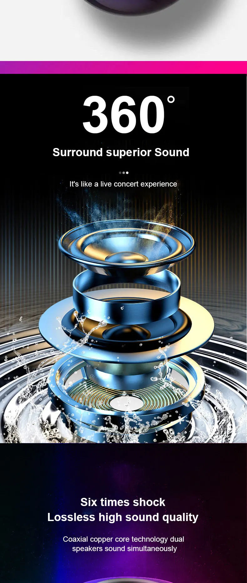 M3 Wireless Bluetooth Speaker Sound Box Audience Metal Stereo Surround Subwoofer Small Mini Portable Bluetooth Speakers