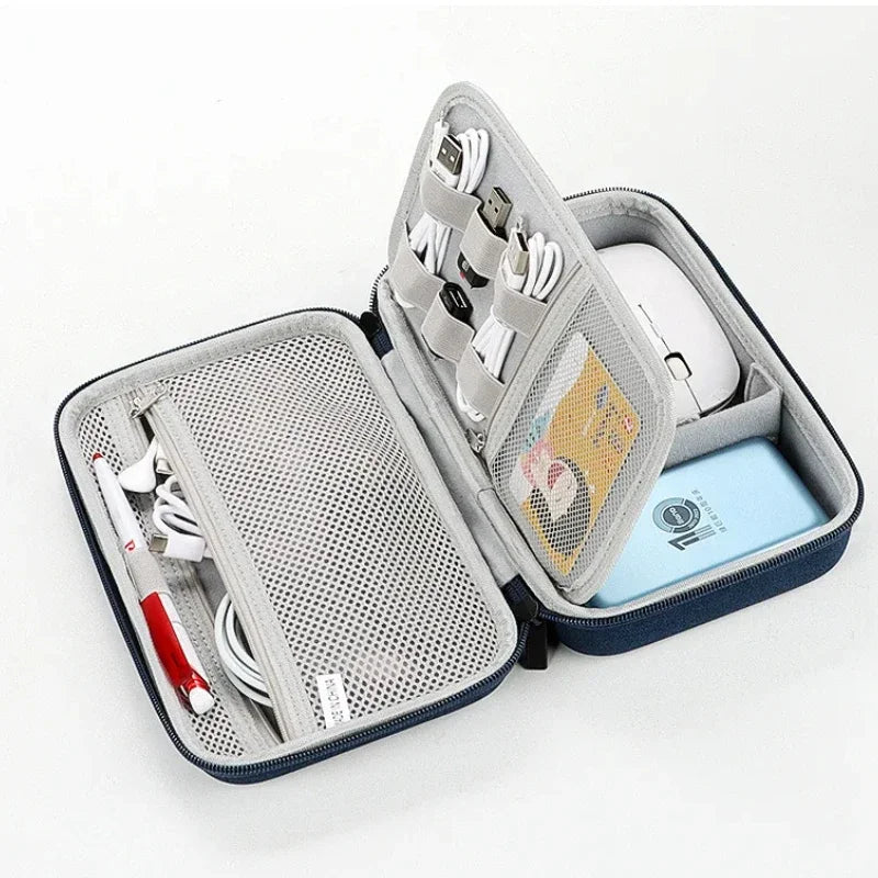 Large Capacity Travel Electronics Accessories Organizer Tablet Hard Disk Cable Portable Storage Bag EVA Airbag Travel Bags