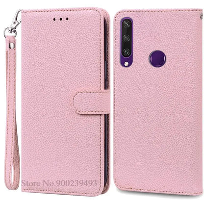 For Huawei Y6P Case Leather Wallet Flip Case For Huawei Y6p Case MED-LX9N Soft Full Cover Coque Fundas for Huawei Y6P Case