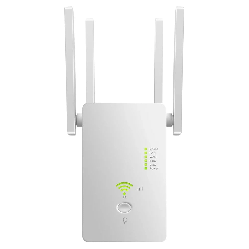 WiFi Booster 1200M Wifi Repeater 5GHz Wireless Router 2.4Ghz Access Point Long Signal Amplifier Range Extender for Home Office